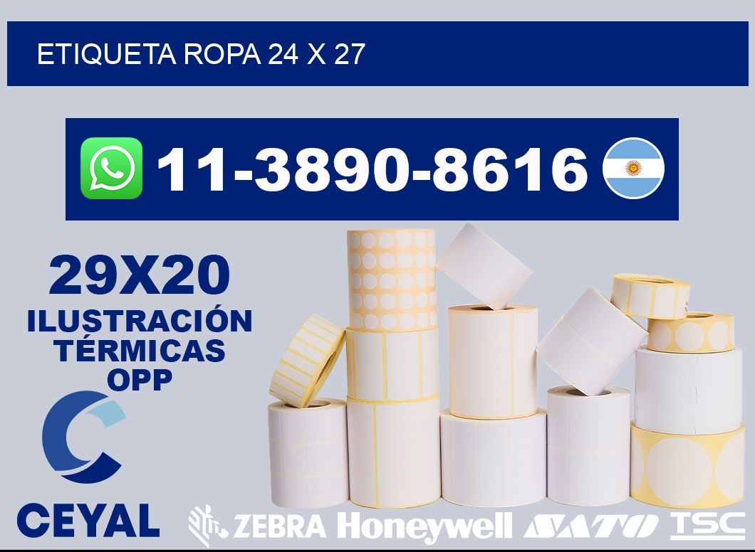 etiqueta ropa 24 x 27