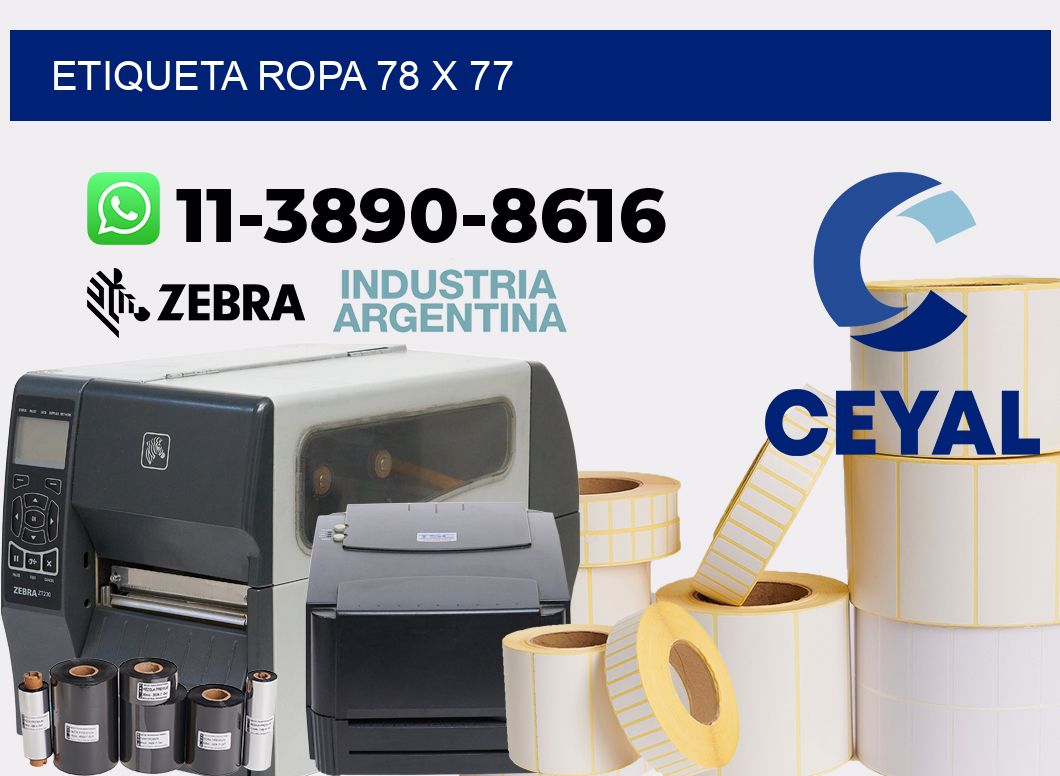 etiqueta ropa 78 x 77