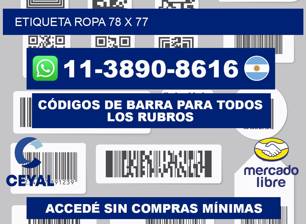 etiqueta ropa 78 x 77