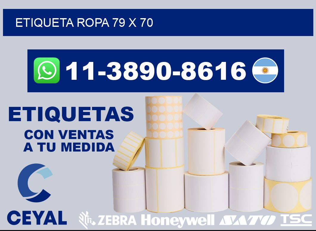 etiqueta ropa 79 x 70