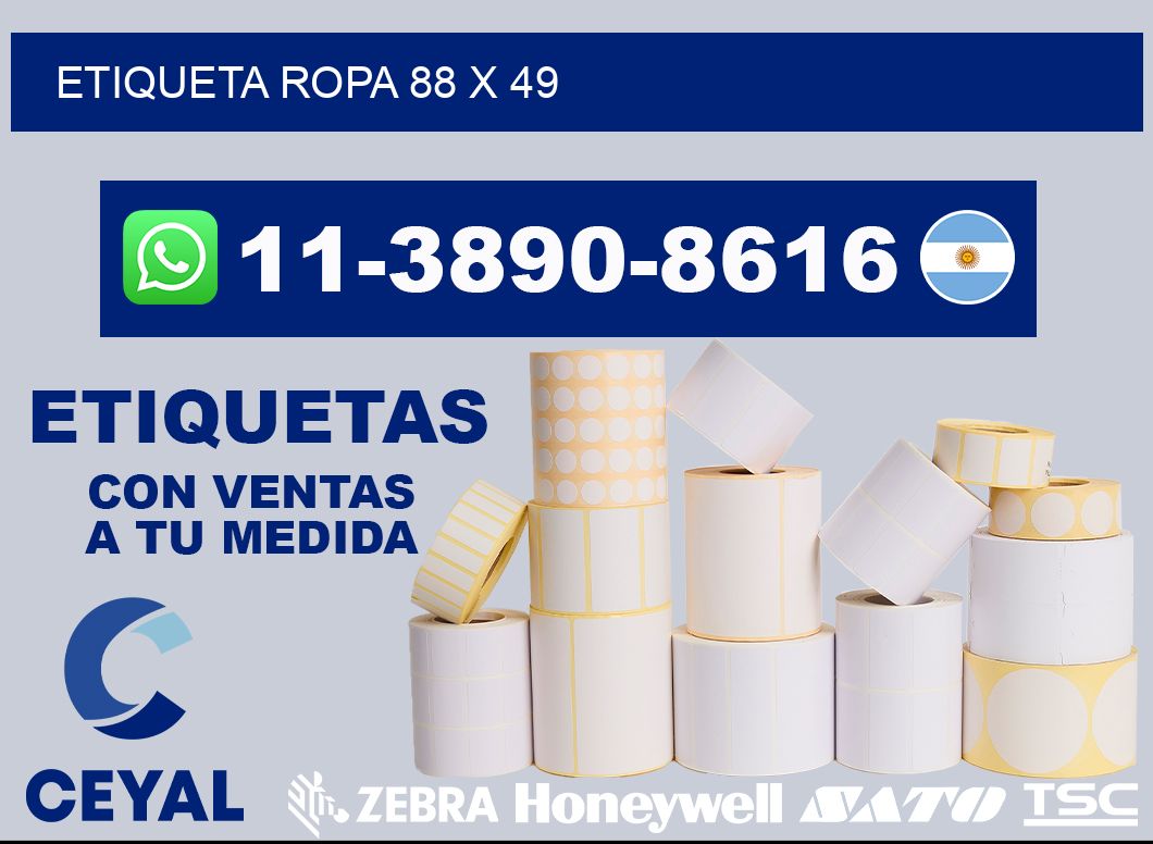 etiqueta ropa 88 x 49