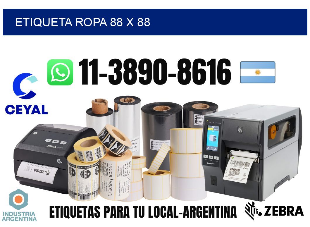 etiqueta ropa 88 x 88