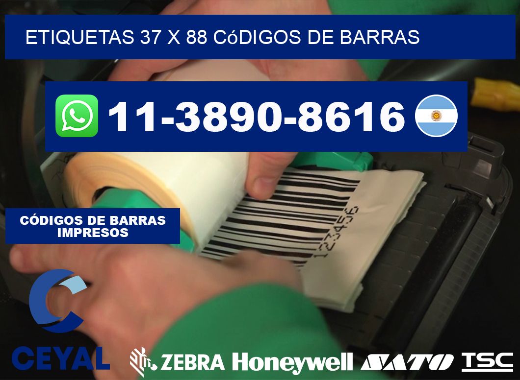 etiquetas 37 x 88 códigos de barras