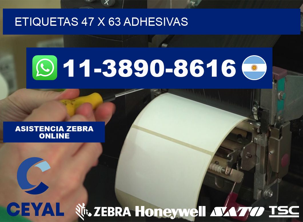 etiquetas 47 x 63 adhesivas