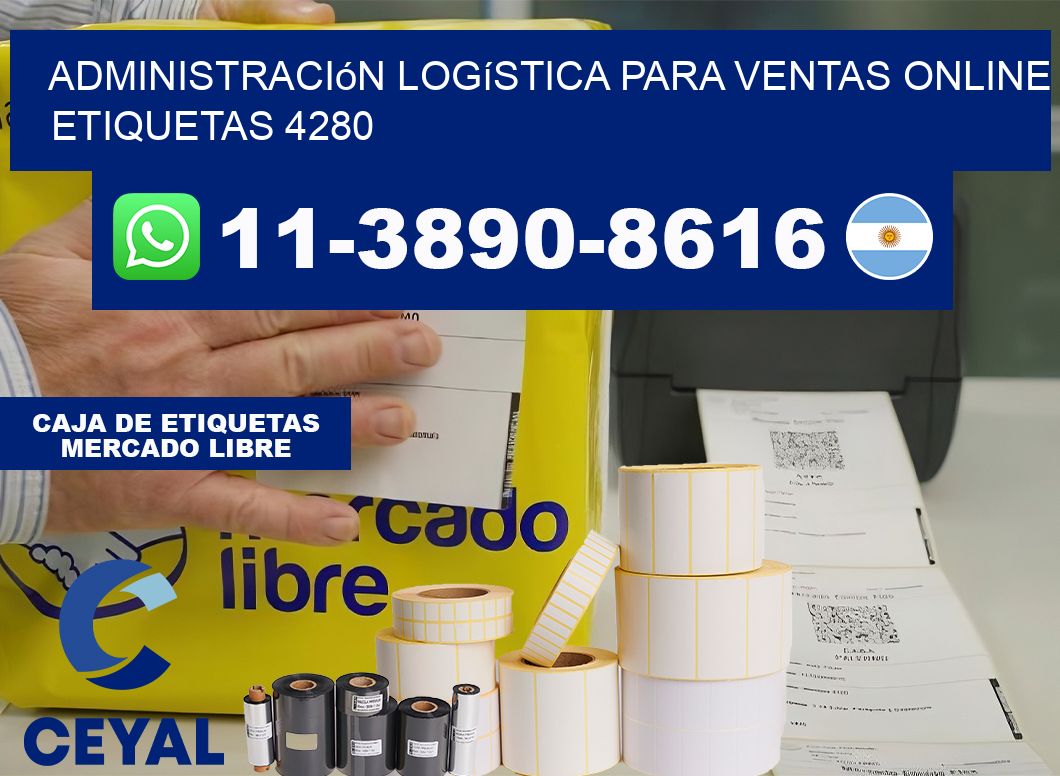 Administración logística para ventas online  etiquetas 4280