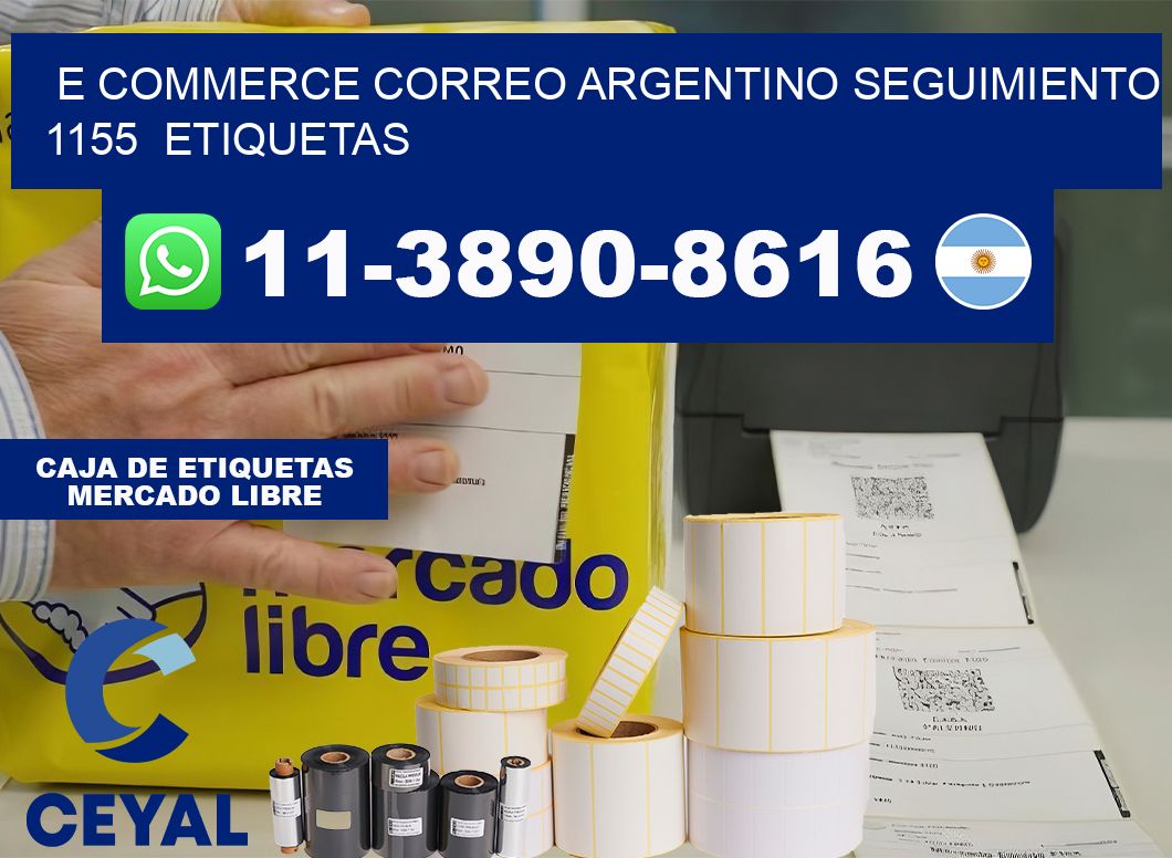 E commerce correo argentino Seguimiento 1155  etiquetas
