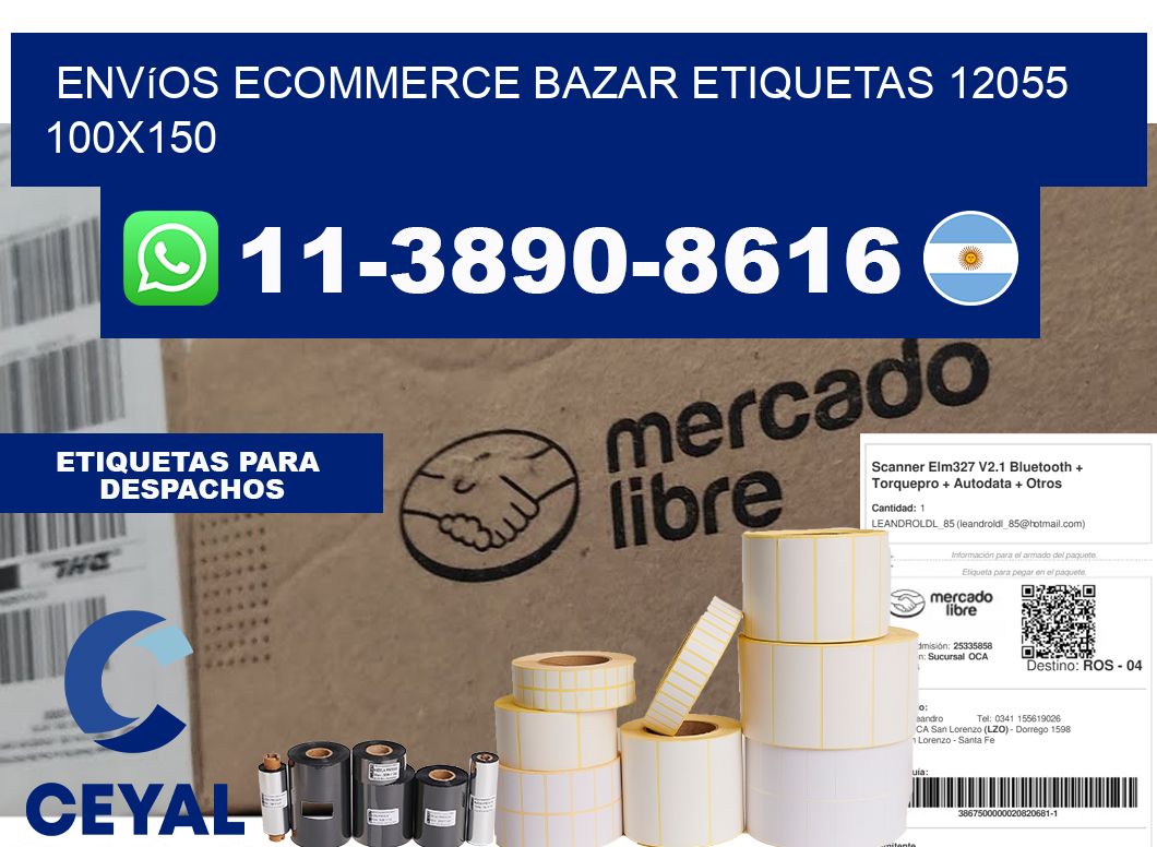Envíos Ecommerce bazar etiquetas 12055 100x150