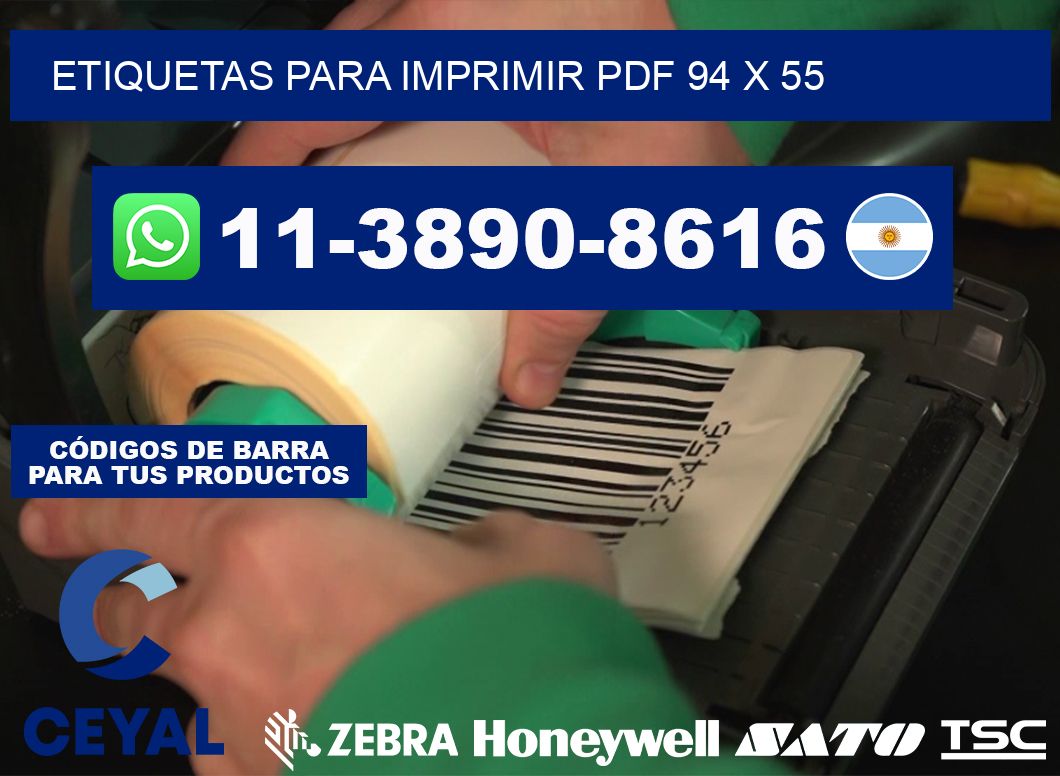Etiquetas para imprimir PDF 94 x 55