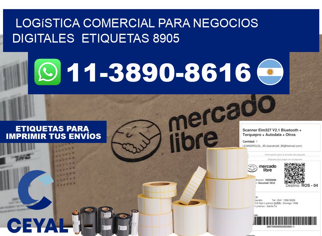 Logística comercial para negocios digitales  etiquetas 8905