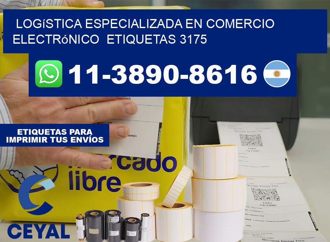 Logística especializada en comercio electrónico  etiquetas 3175