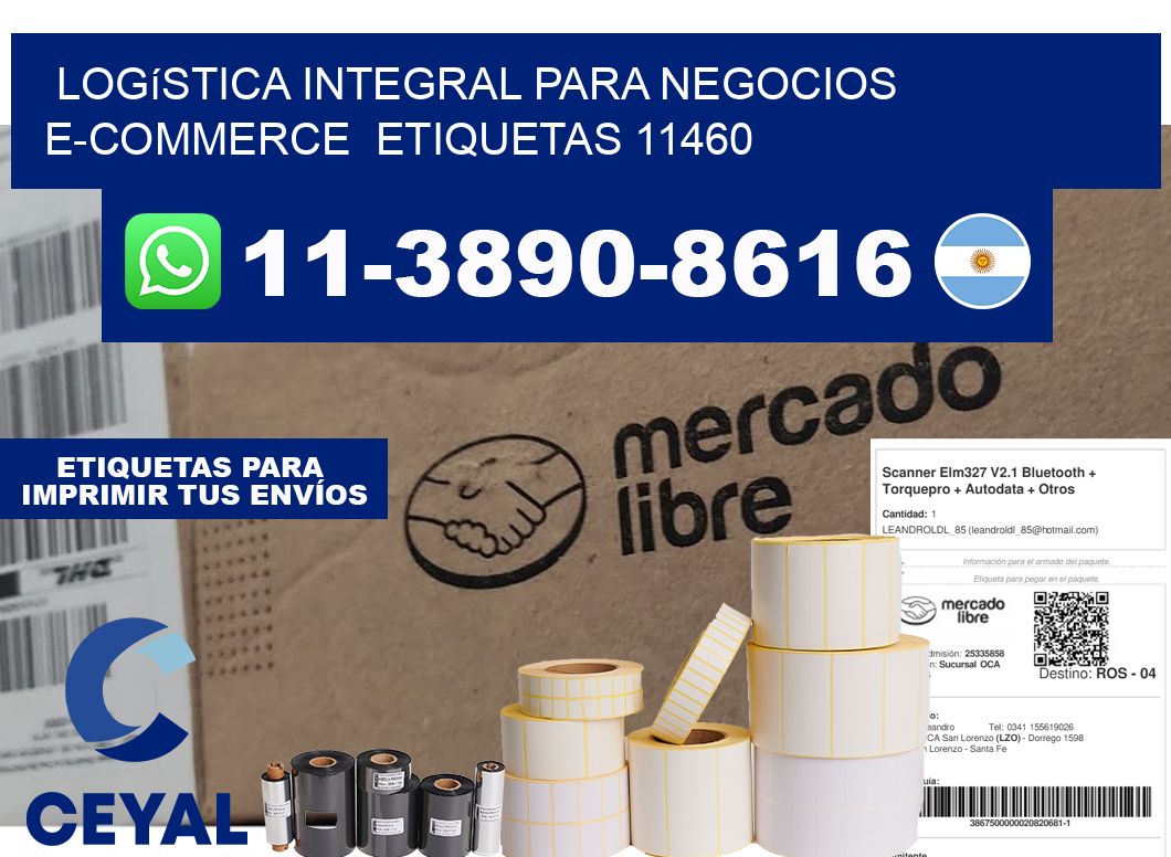 Logística integral para negocios e-commerce  etiquetas 11460