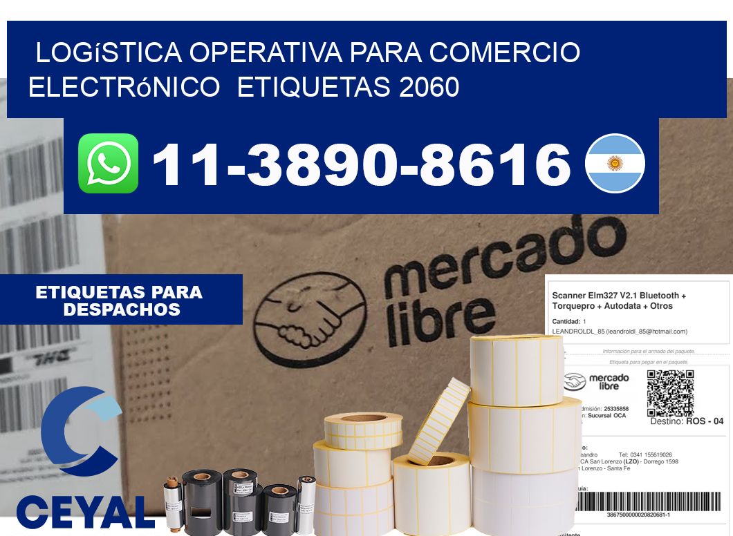 Logística operativa para comercio electrónico  etiquetas 2060