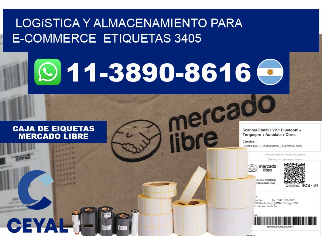 Logística y almacenamiento para e-commerce  etiquetas 3405