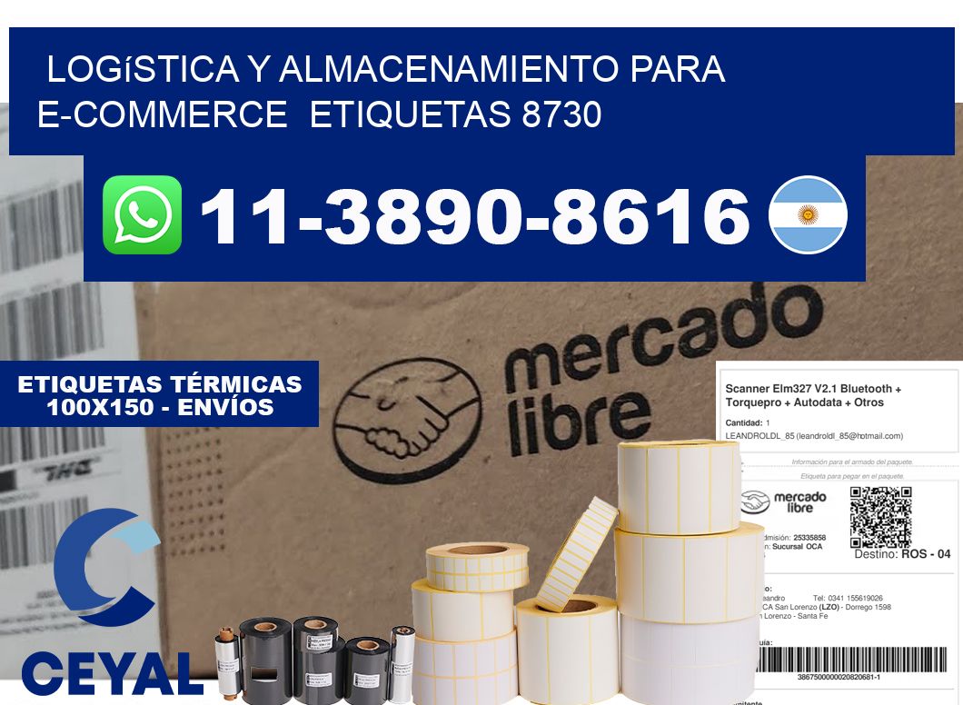 Logística y almacenamiento para e-commerce  etiquetas 8730