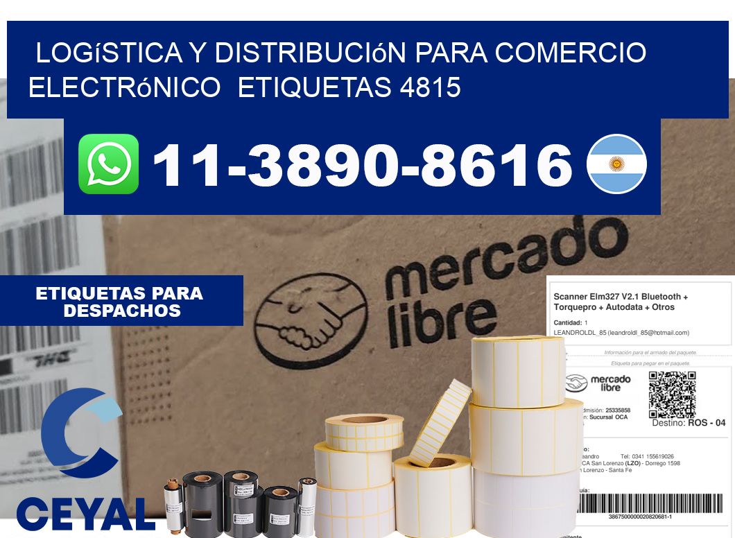 Logística y distribución para comercio electrónico  etiquetas 4815