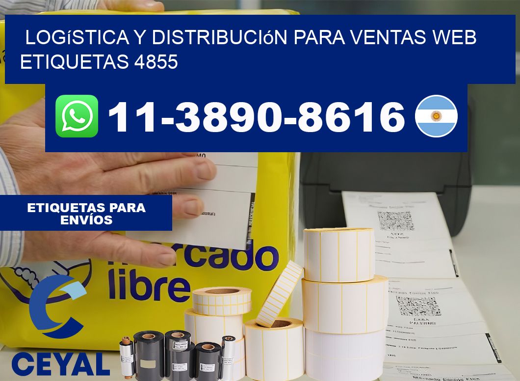 Logística y distribución para ventas web  etiquetas 4855
