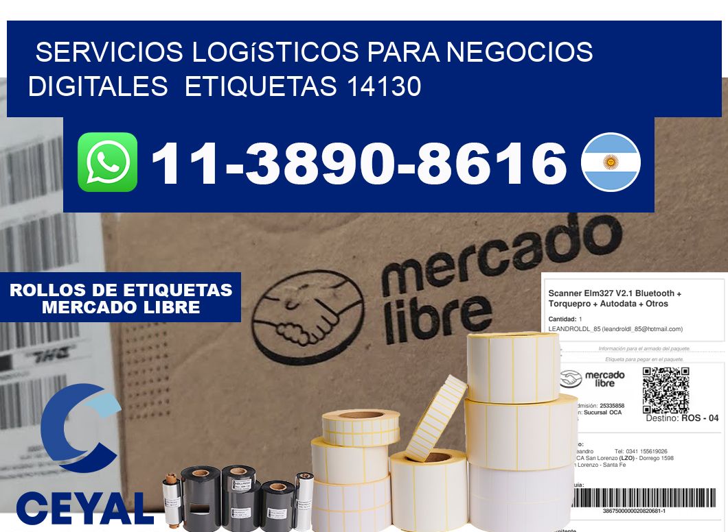 Servicios logísticos para negocios digitales  etiquetas 14130