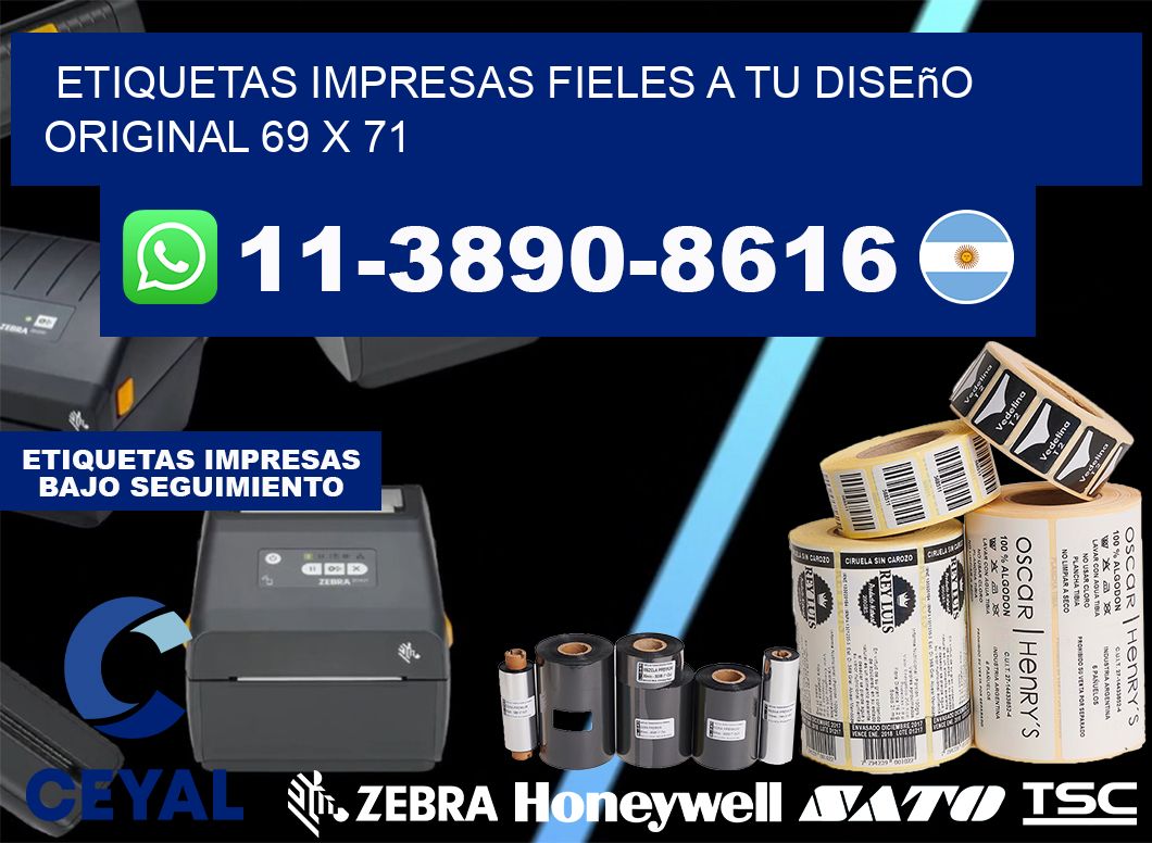 etiquetas impresas fieles a tu diseño original 69 x 71