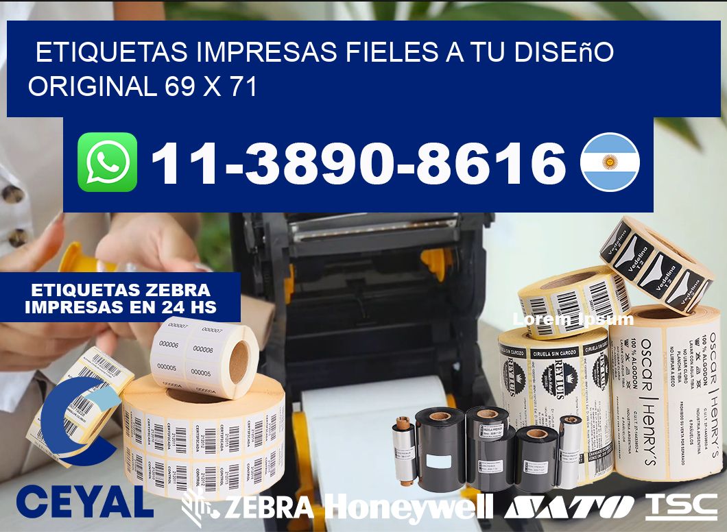 etiquetas impresas fieles a tu diseño original 69 x 71