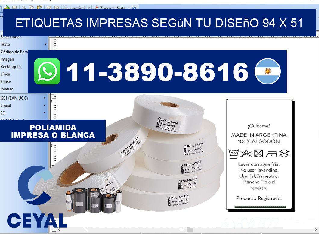 etiquetas impresas según tu diseño 94 x 51