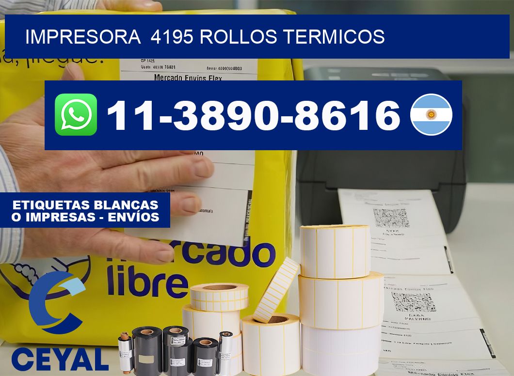 impresora  4195 rollos termicos