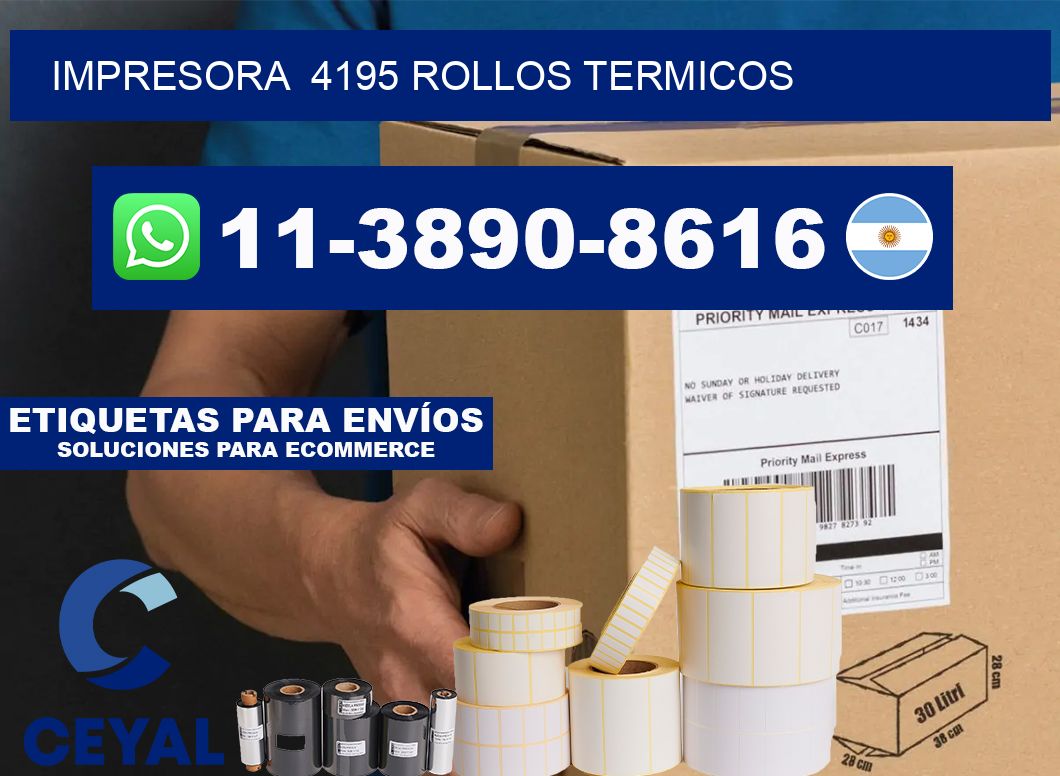 impresora  4195 rollos termicos