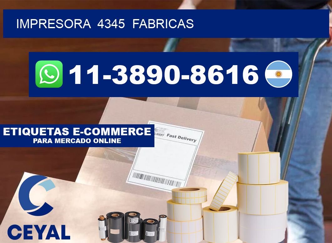 impresora  4345  fabricas