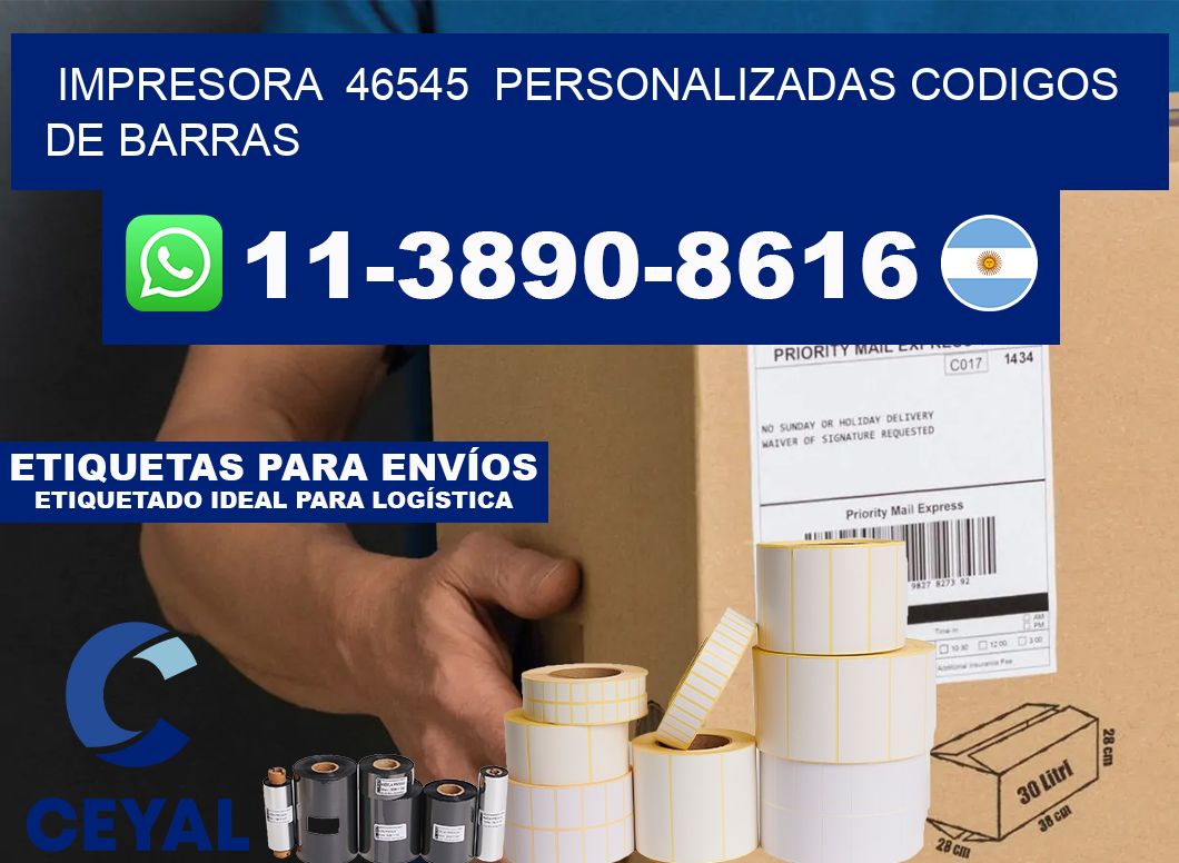 impresora  46545  personalizadas codigos de barras