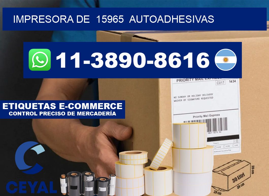 impresora de  15965  autoadhesivas