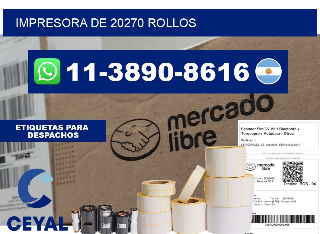 impresora de 20270 rollos
