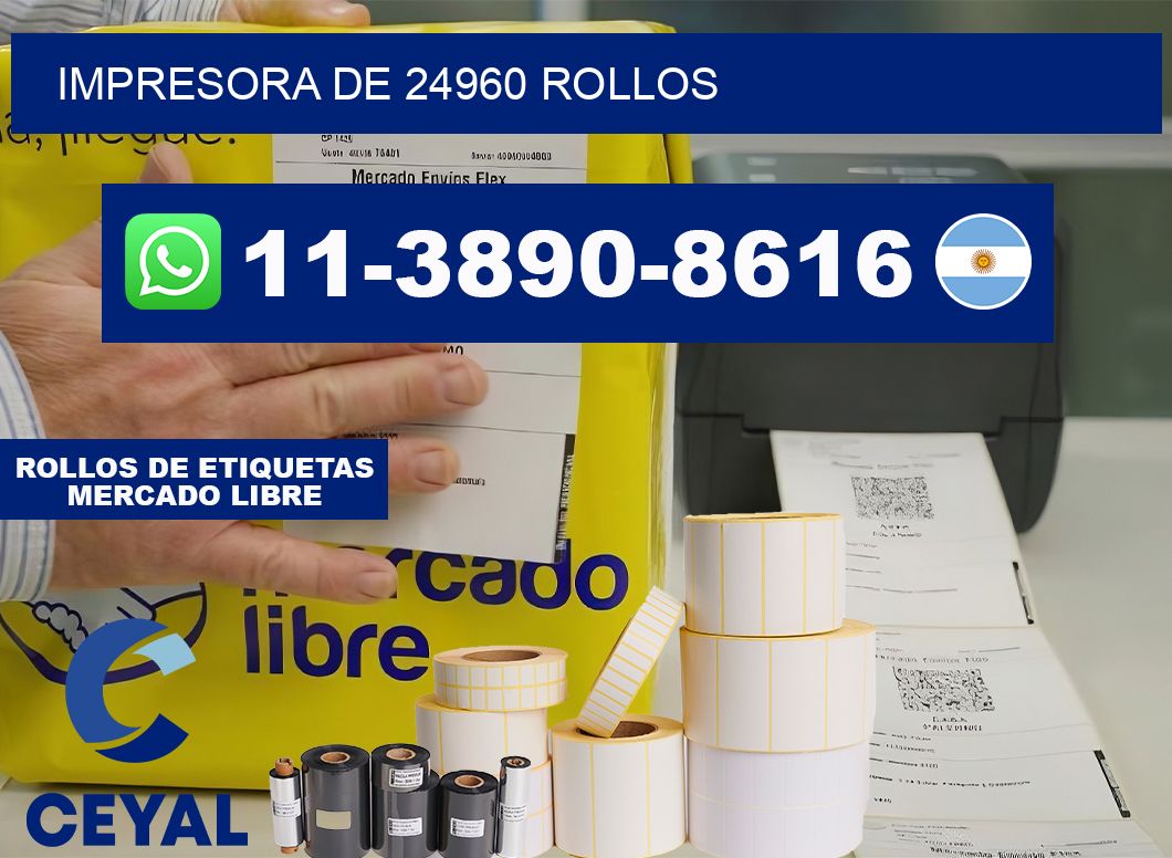 impresora de 24960 rollos