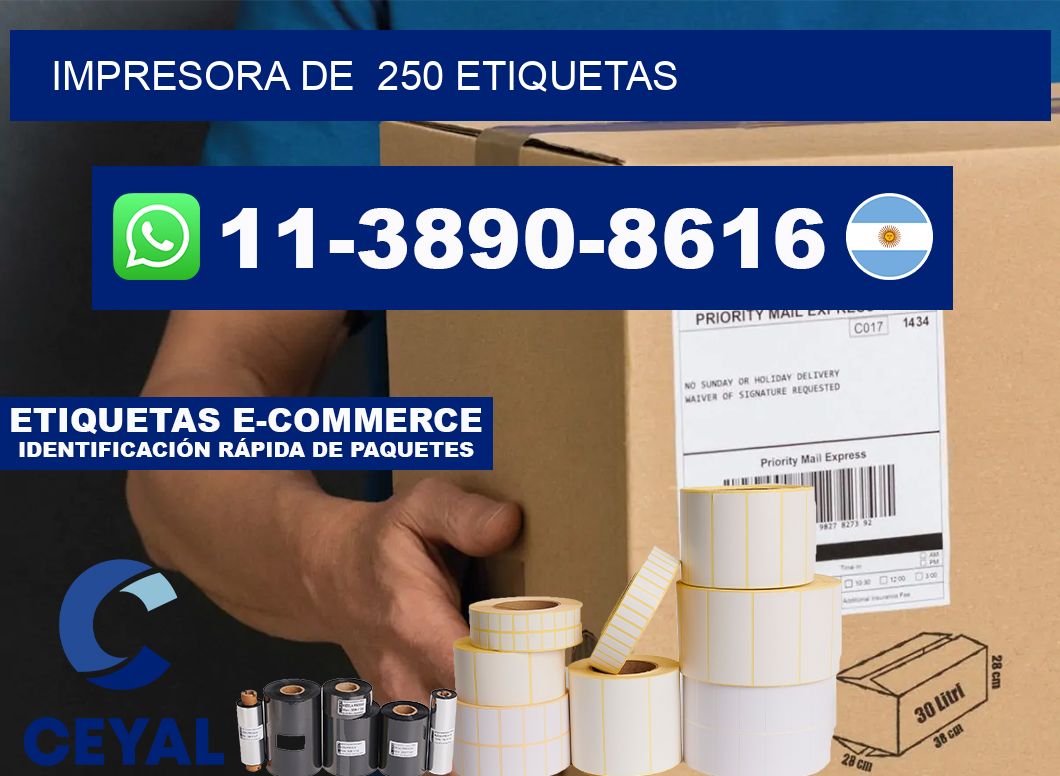 impresora de  250 etiquetas
