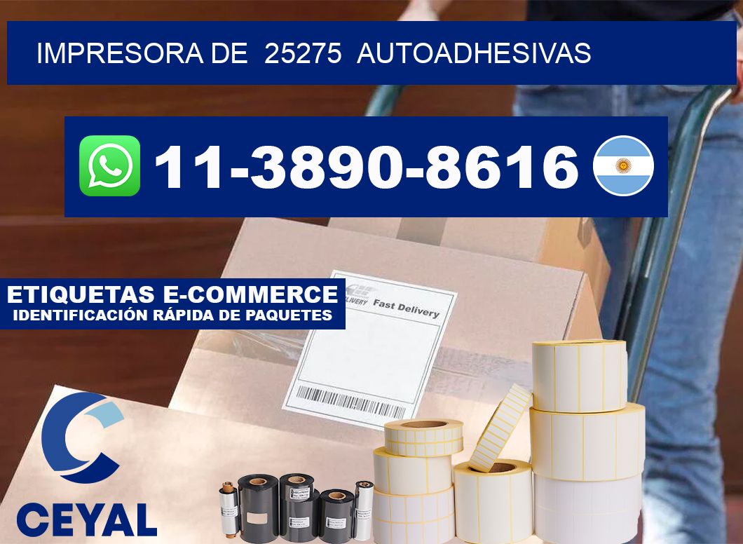impresora de  25275  autoadhesivas