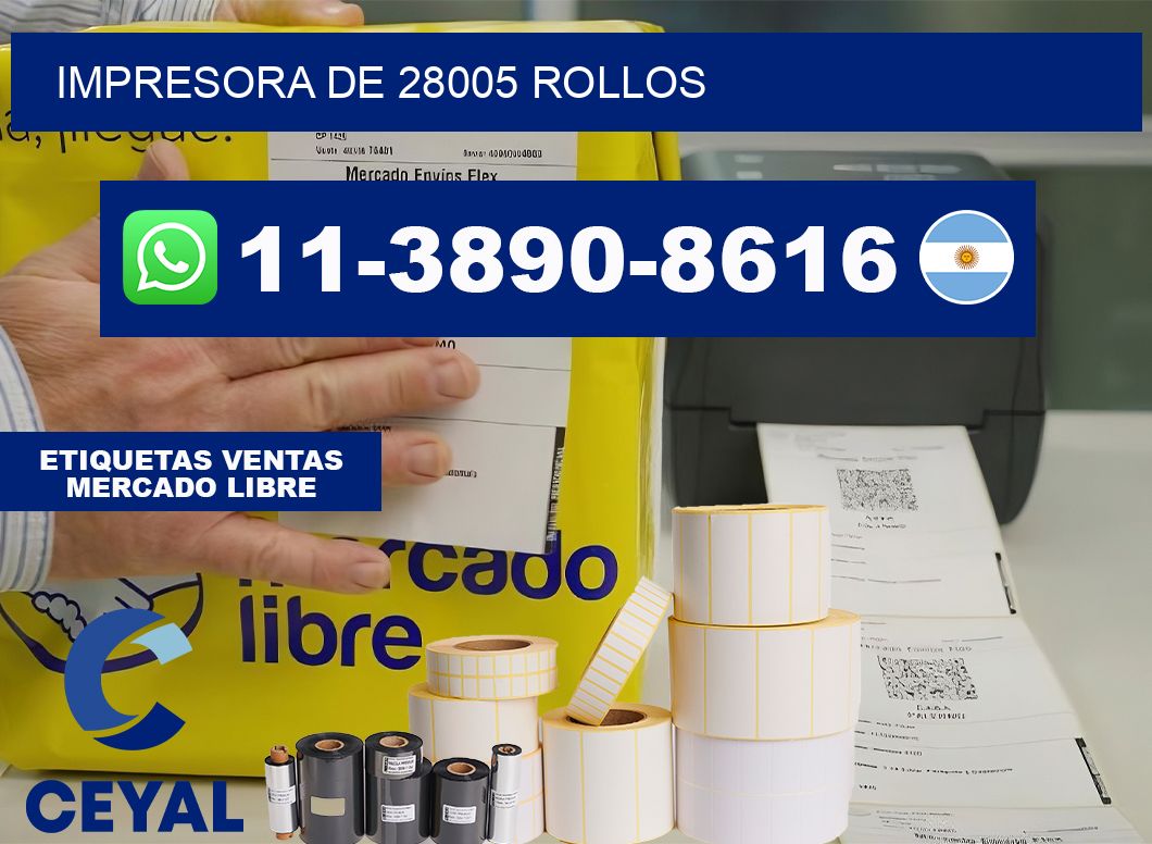 impresora de 28005 rollos