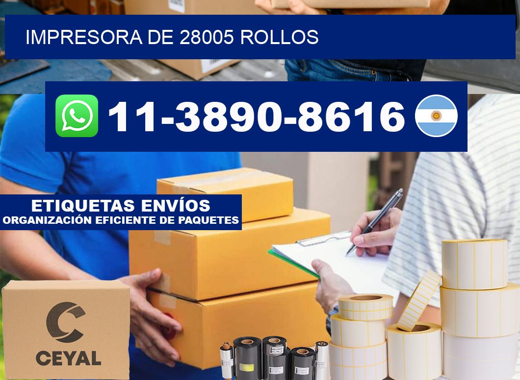 impresora de 28005 rollos