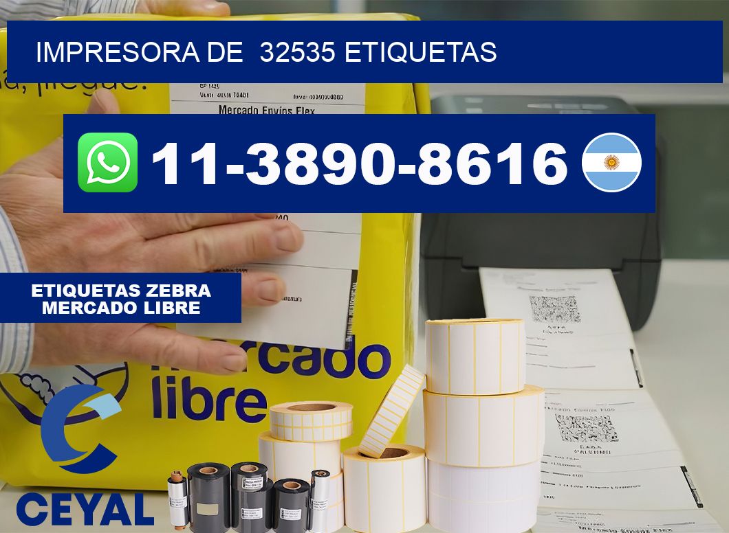 impresora de  32535 etiquetas