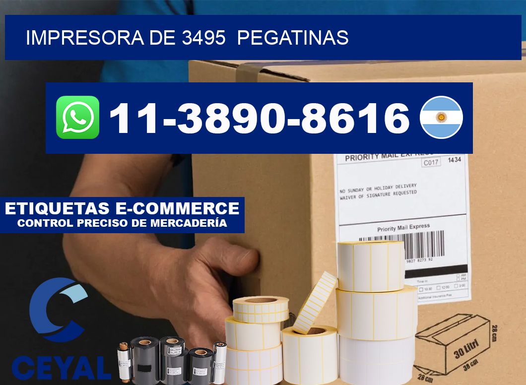 impresora de 3495  pegatinas