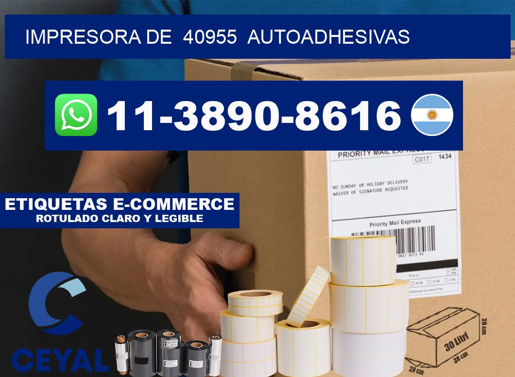 impresora de  40955  autoadhesivas