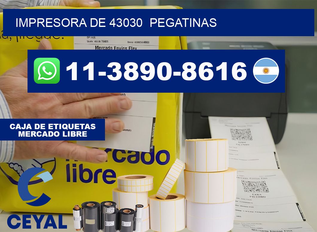 impresora de 43030  pegatinas