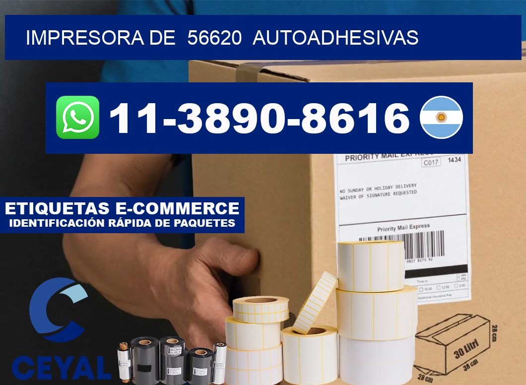impresora de  56620  autoadhesivas