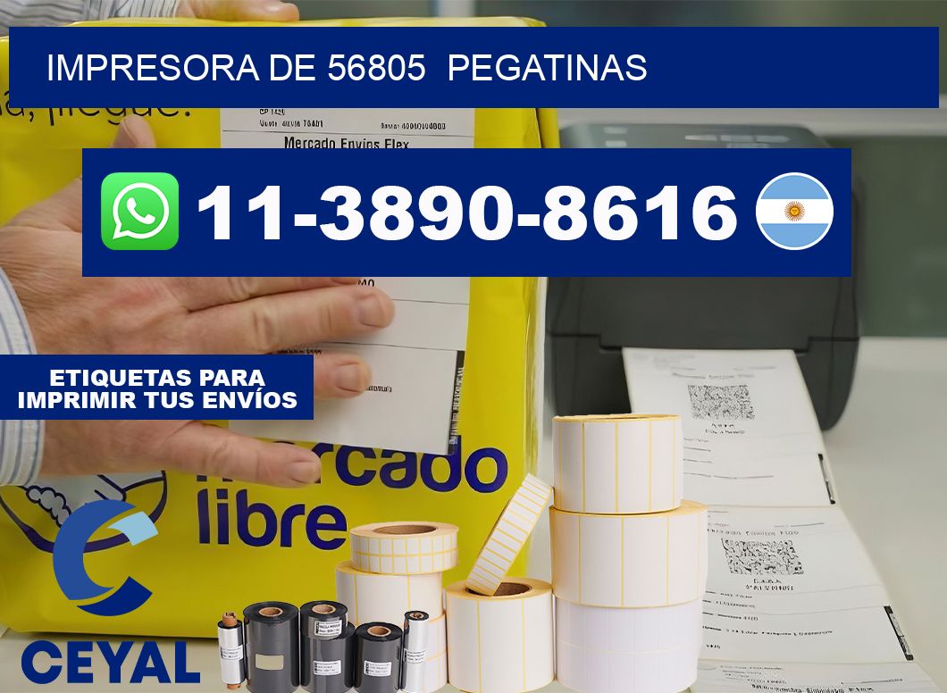 impresora de 56805  pegatinas