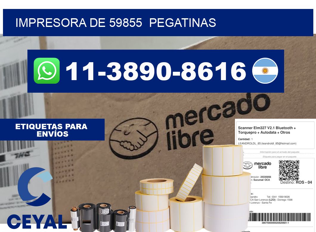 impresora de 59855  pegatinas