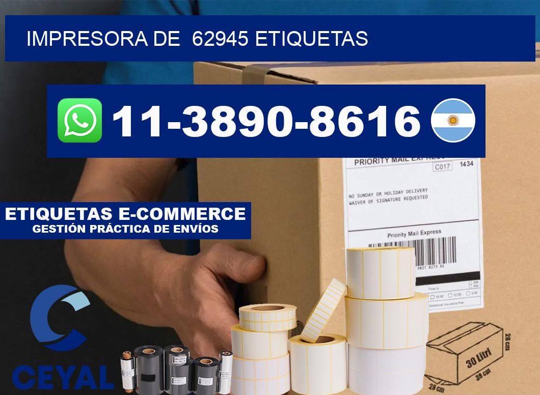 impresora de  62945 etiquetas