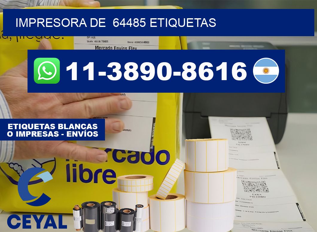 impresora de  64485 etiquetas