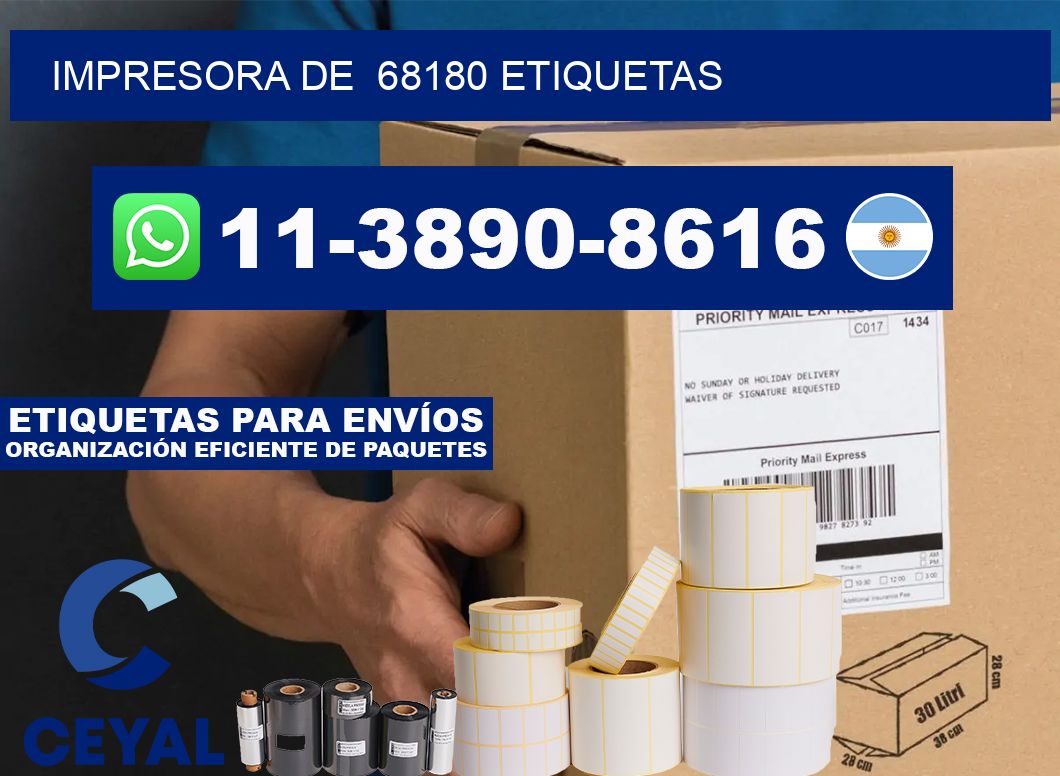 impresora de  68180 etiquetas