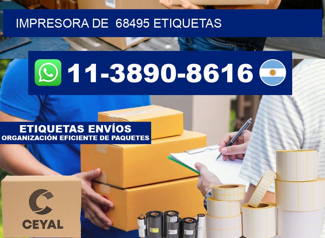 impresora de  68495 etiquetas
