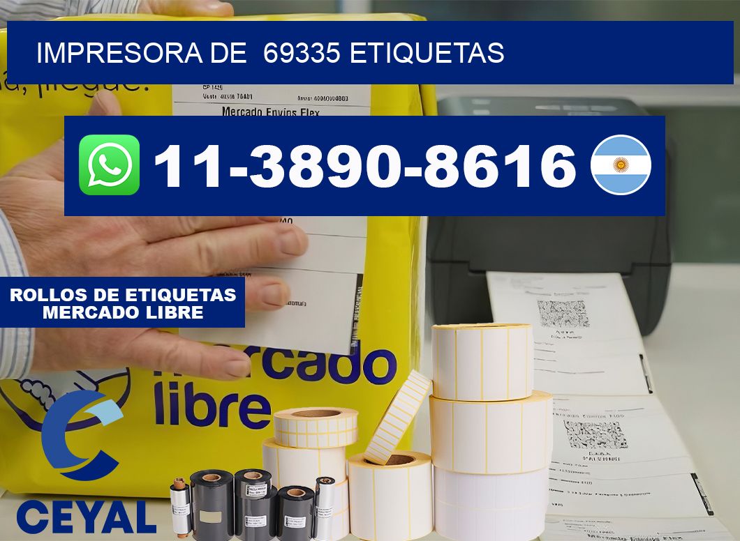 impresora de  69335 etiquetas