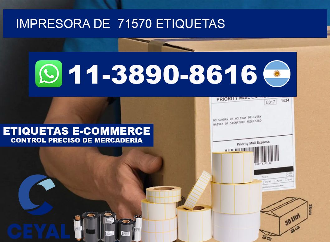 impresora de  71570 etiquetas