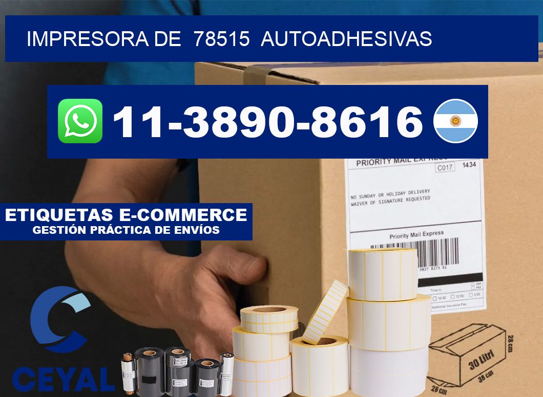impresora de  78515  autoadhesivas