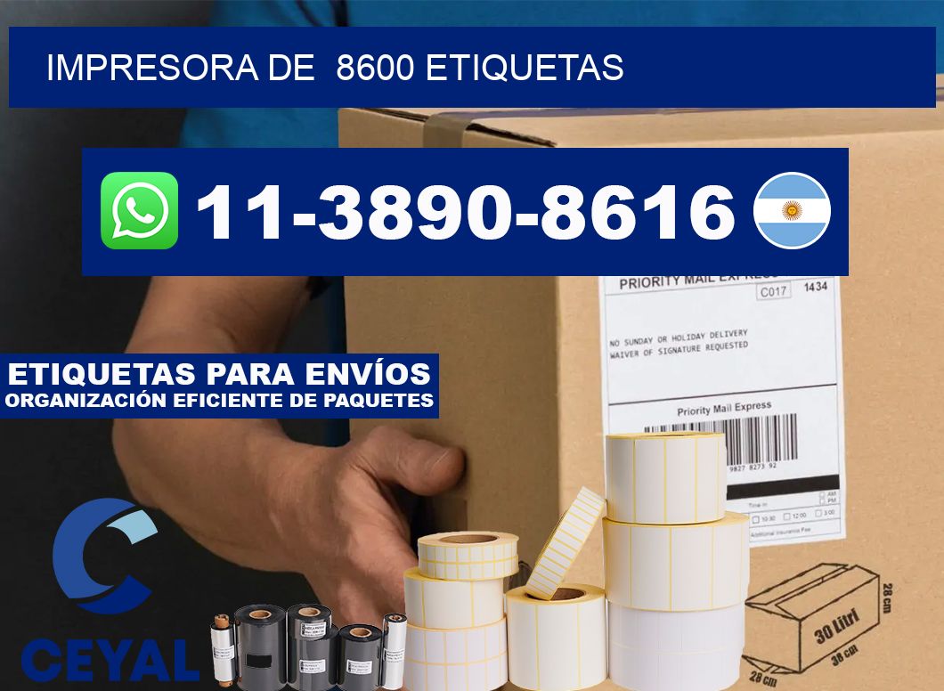 impresora de  8600 etiquetas